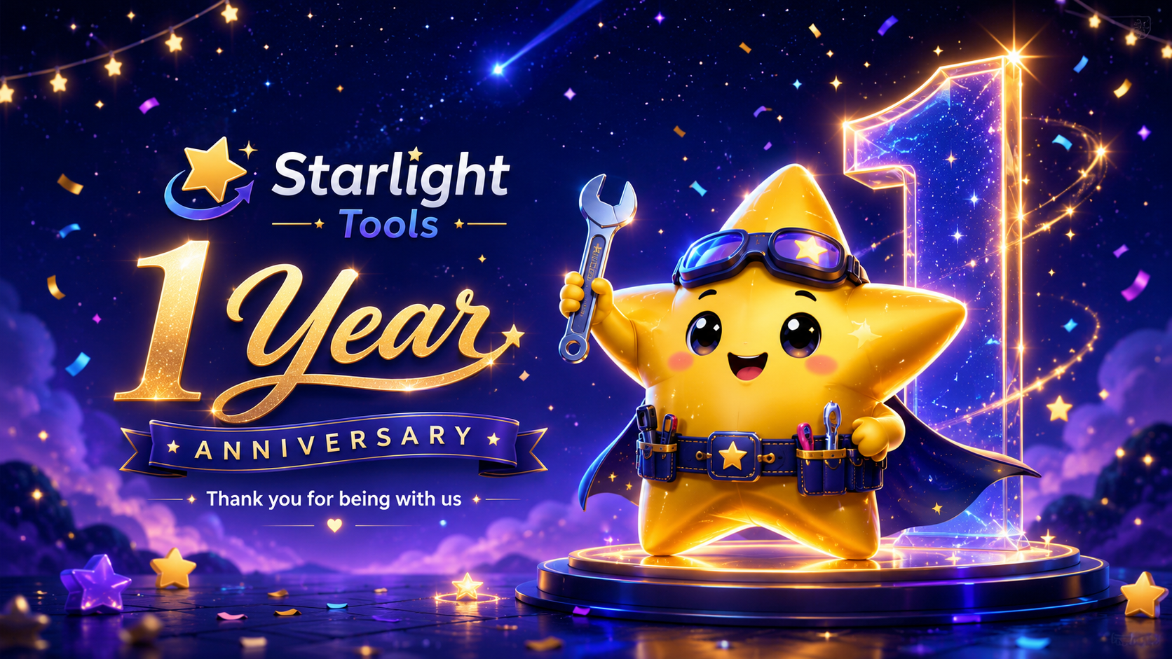 Starlight Tools first anniversary fan art celebrating one year